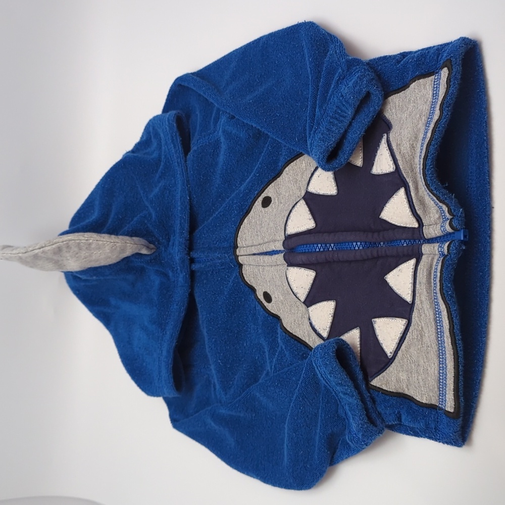 Hanna Andersson Terry Shark Hooded Sweatshirt